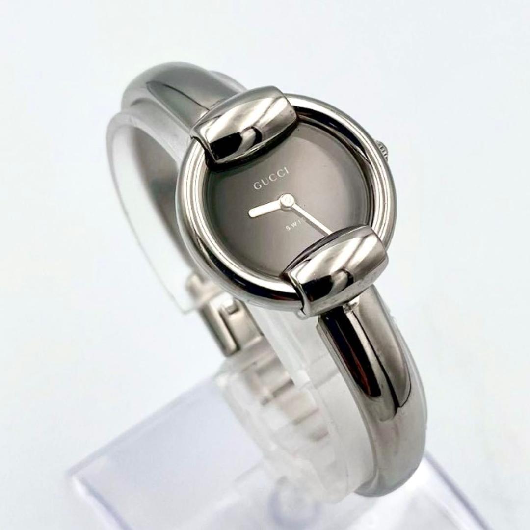 406 美品 新品電池 グッチ 1400L 腕時計 クォーツ バングルウォッチ
