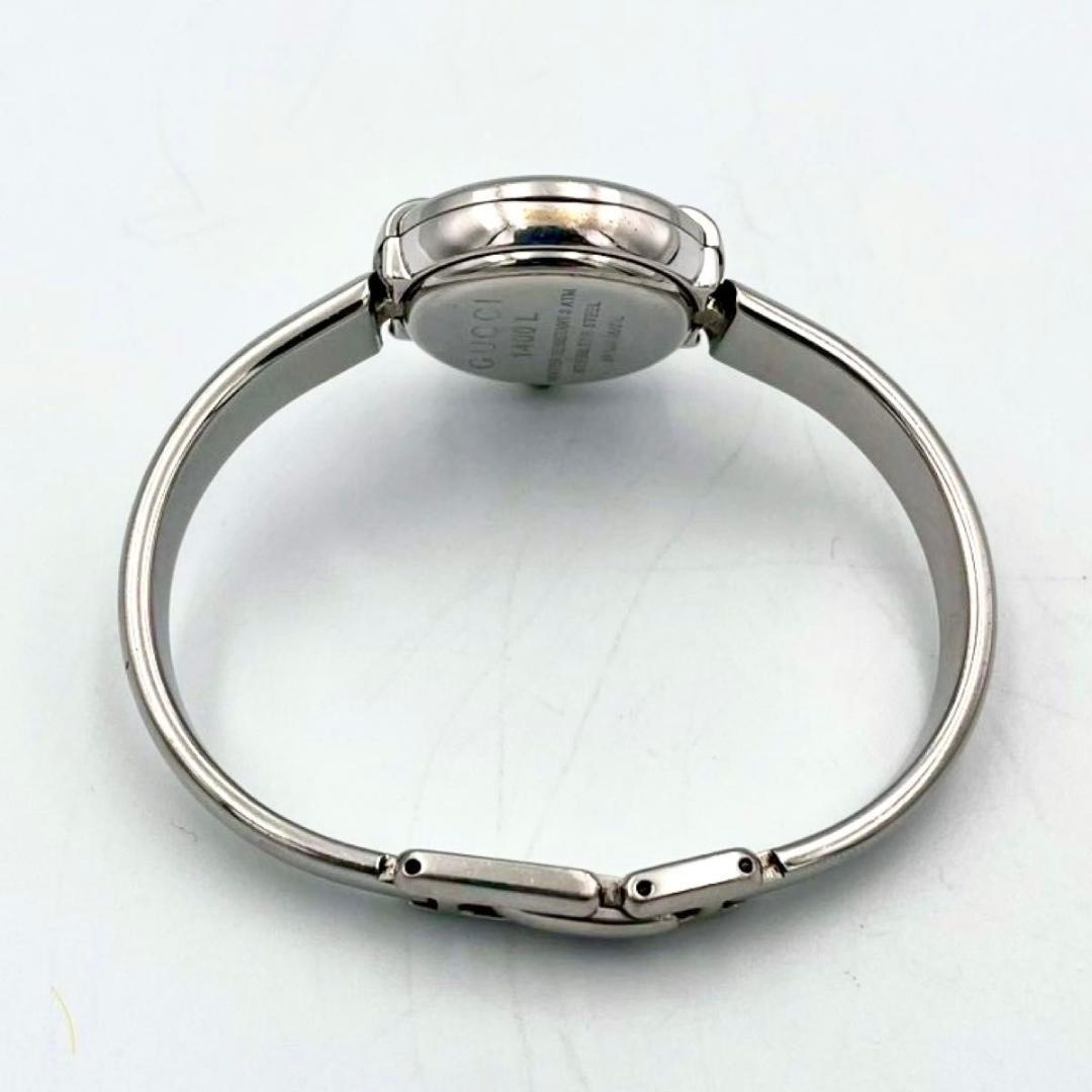 406 美品 新品電池 グッチ 1400L 腕時計 クォーツ バングルウォッチ