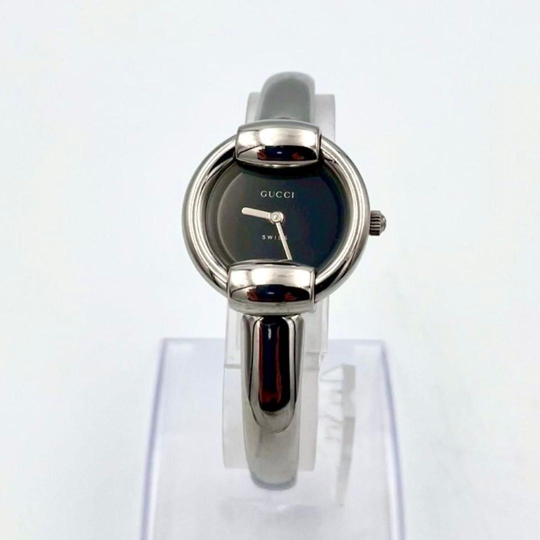 406 美品 新品電池 グッチ 1400L 腕時計 クォーツ バングルウォッチ
