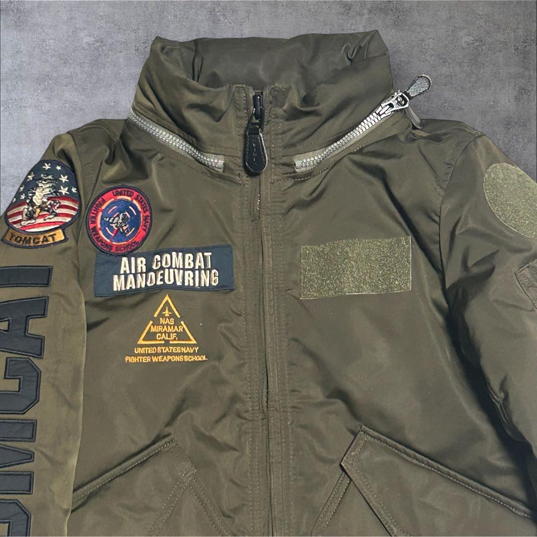 まめた AVIREX TOP GUN TOMCAT フライトジャケット S