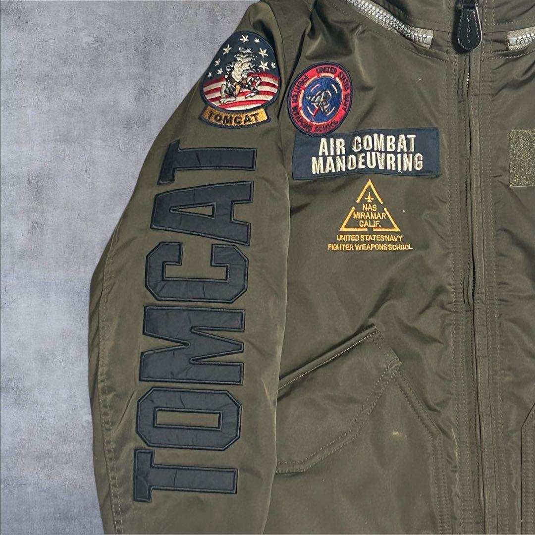 まめた AVIREX TOP GUN TOMCAT フライトジャケット S