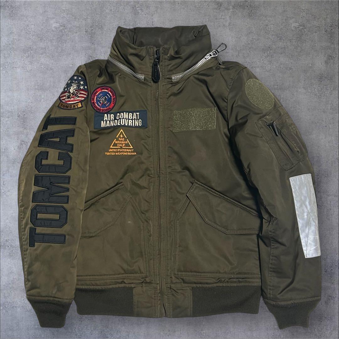 まめた AVIREX TOP GUN TOMCAT フライトジャケット S