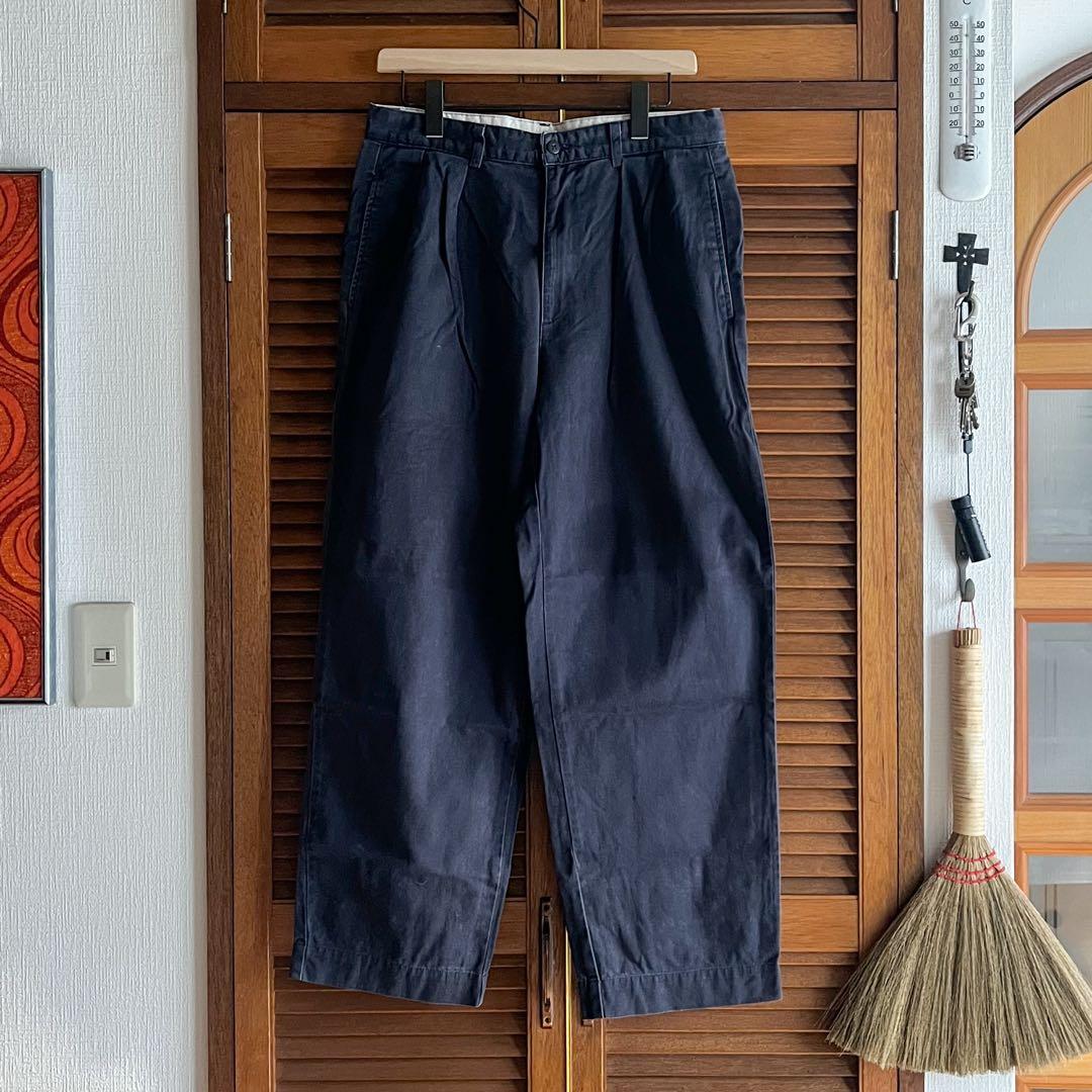 ポロチノ ビンテージ アメリカ製 W32×L30 ネイビー ポロラルフローレン