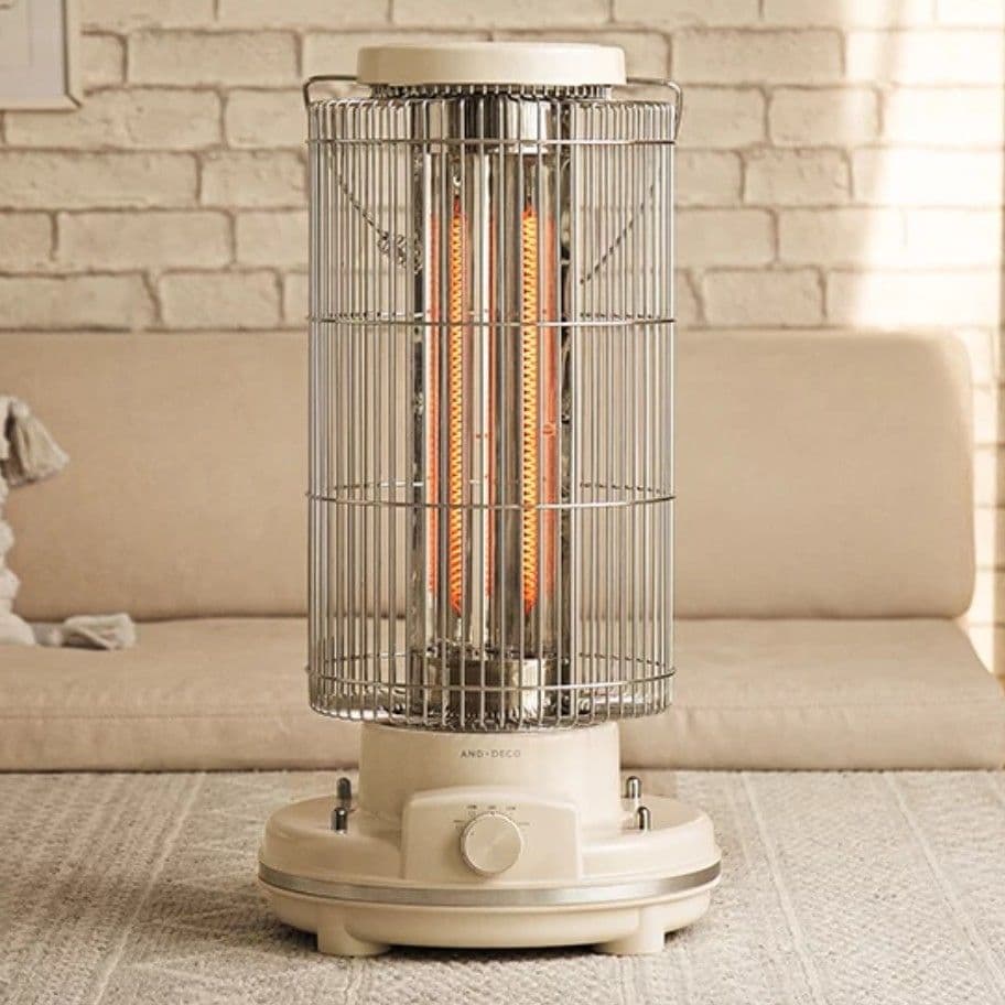 【美品】MODERN DECO レトロカーボン ヒーター ベージュ ストーブ