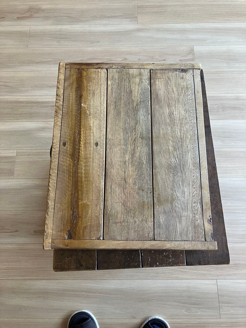 ウッド製サイドテーブル 引き出し付き