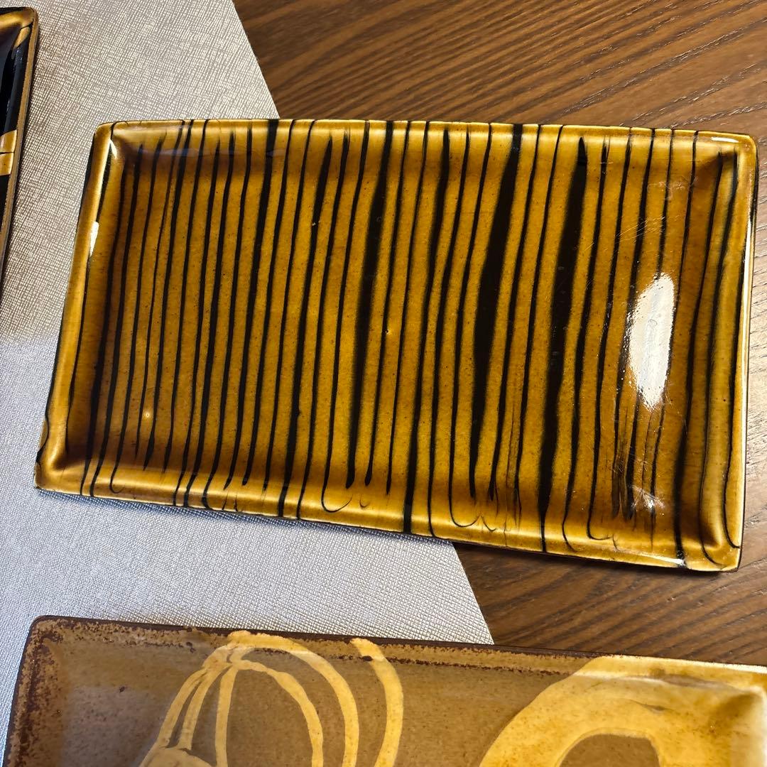 Ｋ*o様 スリップウェア　角皿　５枚セット