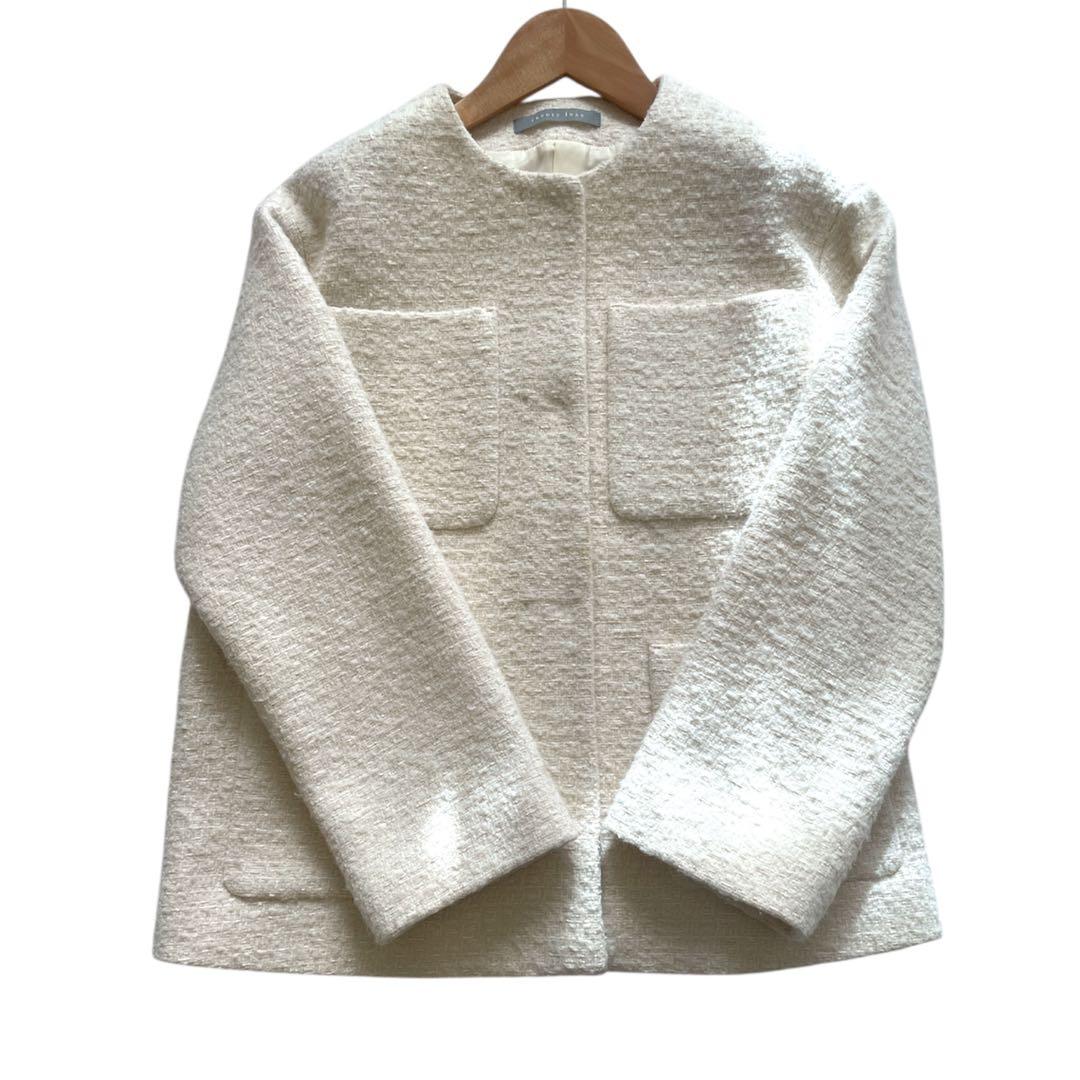 美品✨24AW セオリーリュクス Faro Aria ツィード ショート コート