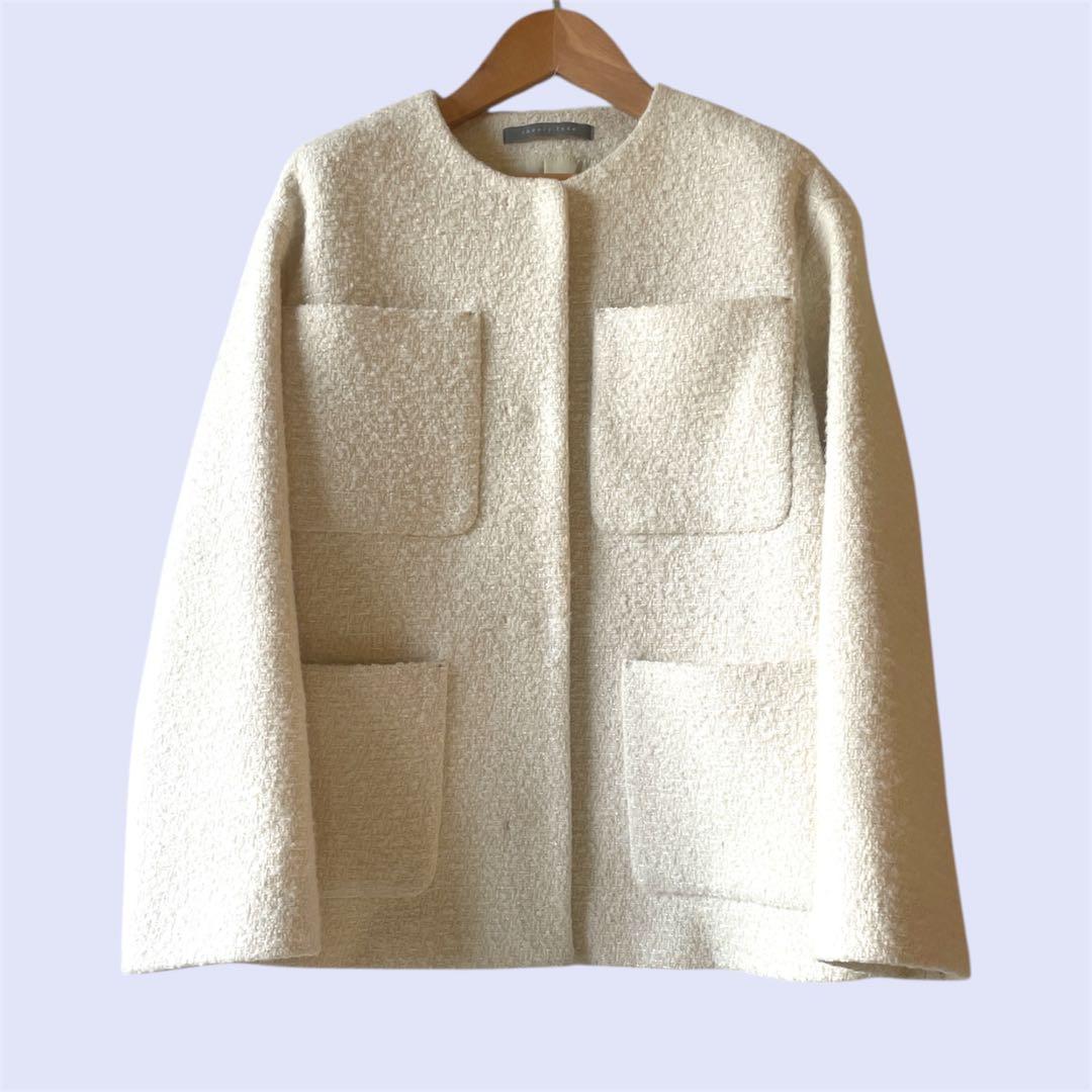 美品✨24AW セオリーリュクス Faro Aria ツィード ショート コート