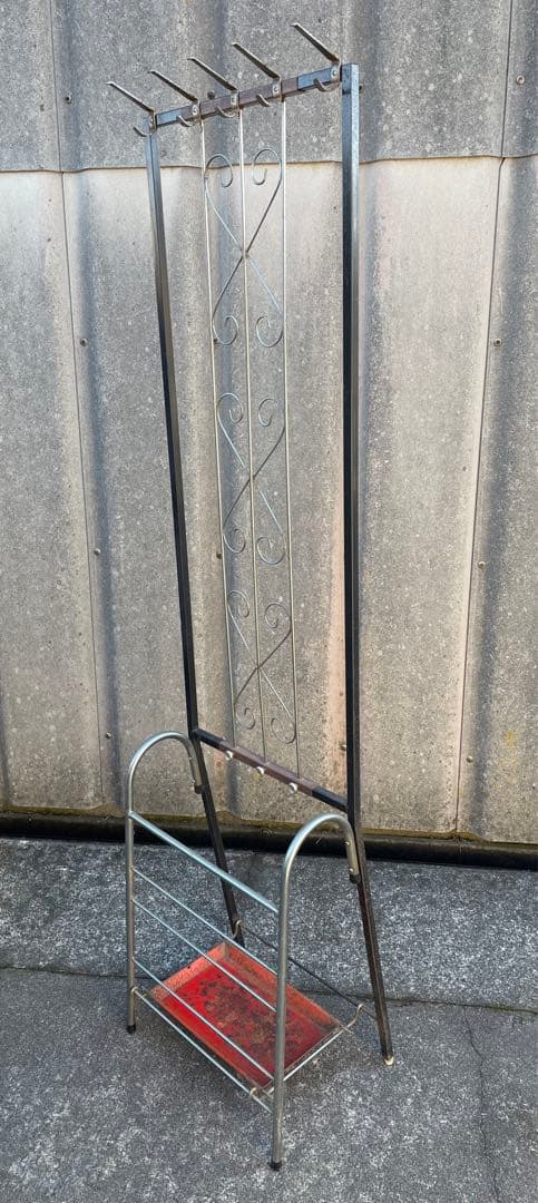 稀少/ビンテージ/インダストリアル/アイアン/コートハンガー/傘立て/ラック