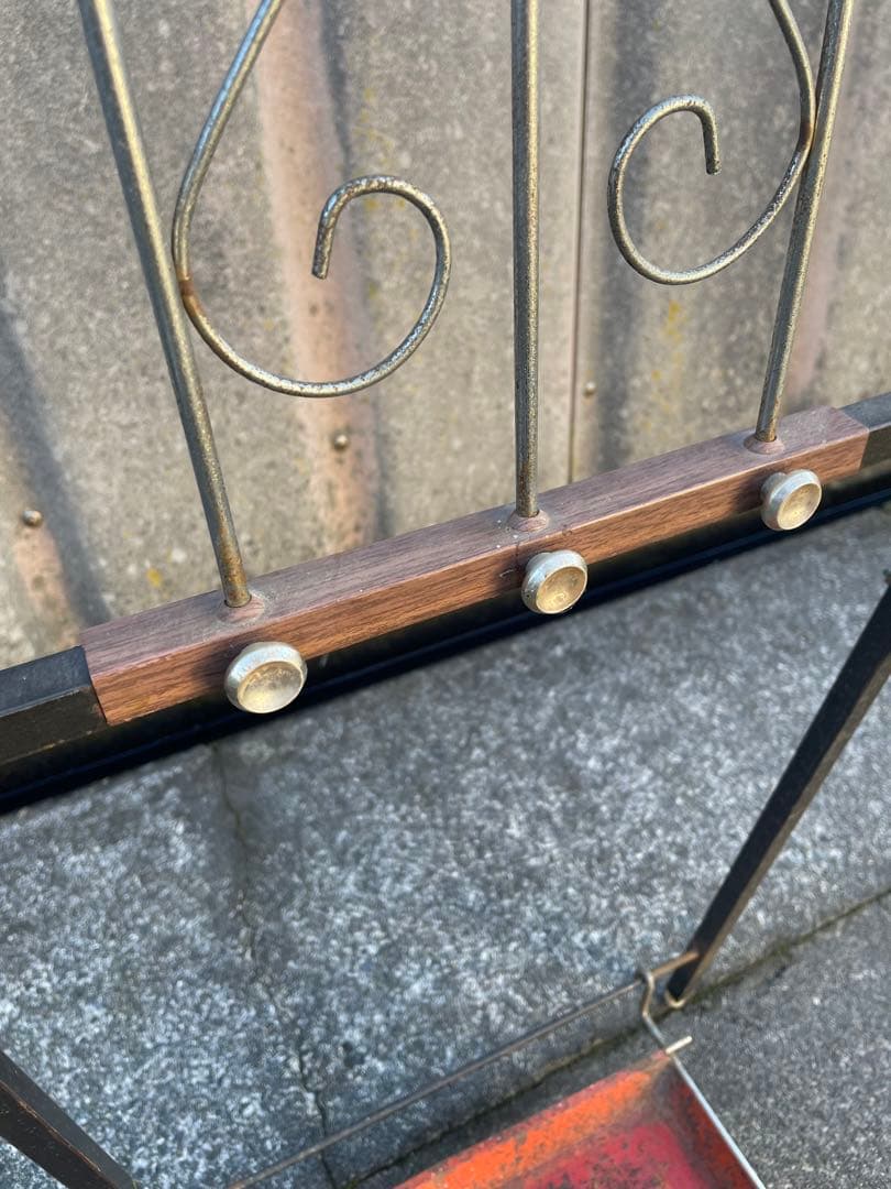 稀少/ビンテージ/インダストリアル/アイアン/コートハンガー/傘立て/ラック