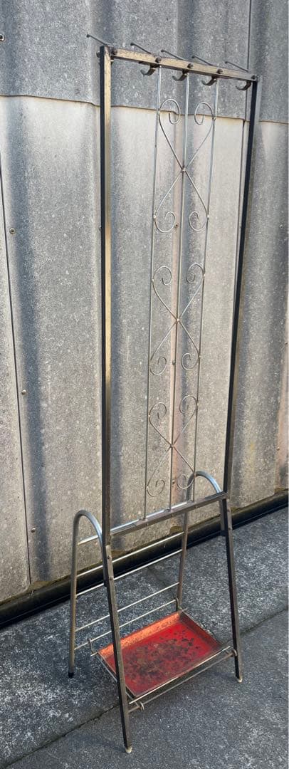 稀少/ビンテージ/インダストリアル/アイアン/コートハンガー/傘立て/ラック