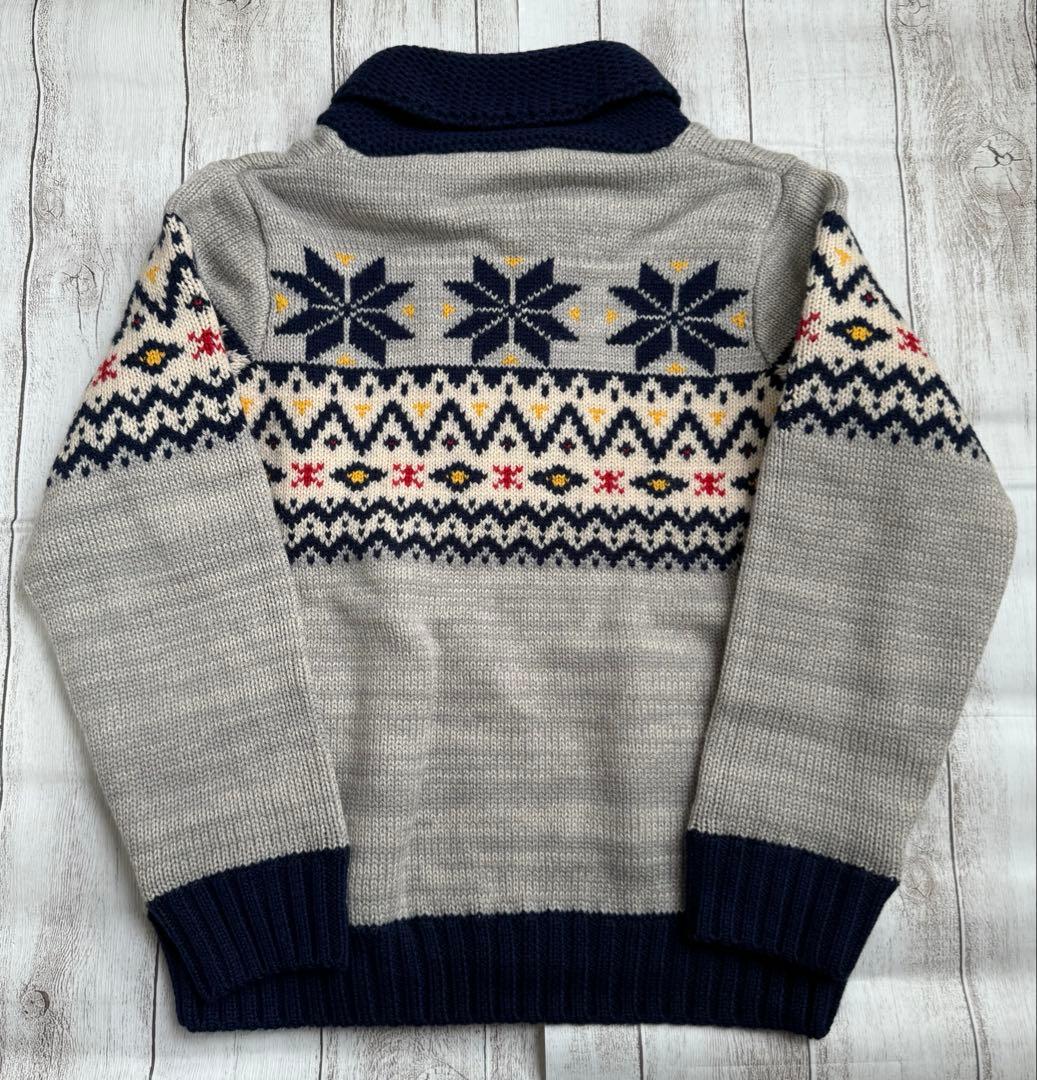 【新品・未使用品】ミキハウス　プッチー　カウチンセーター　ジャケット　110cm