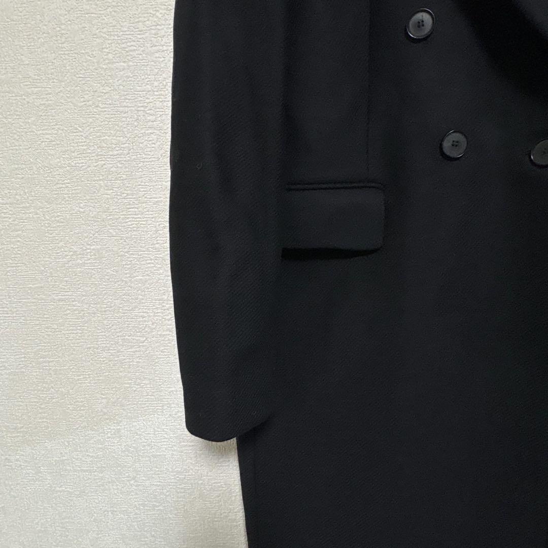 美品　ZARA マンテコ ダブルチェスターコート ブラック　L 人気完売品