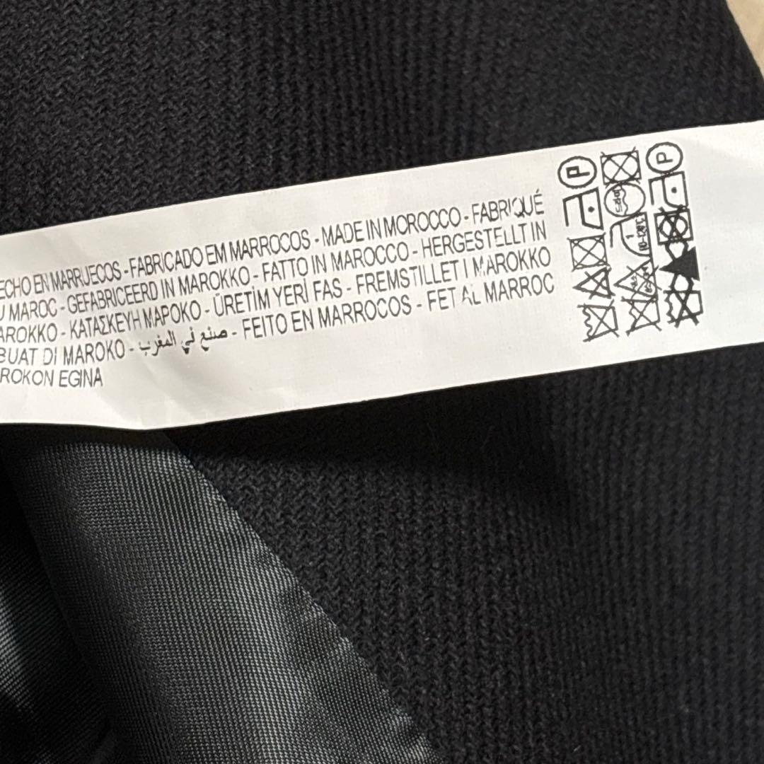 美品　ZARA マンテコ ダブルチェスターコート ブラック　L 人気完売品