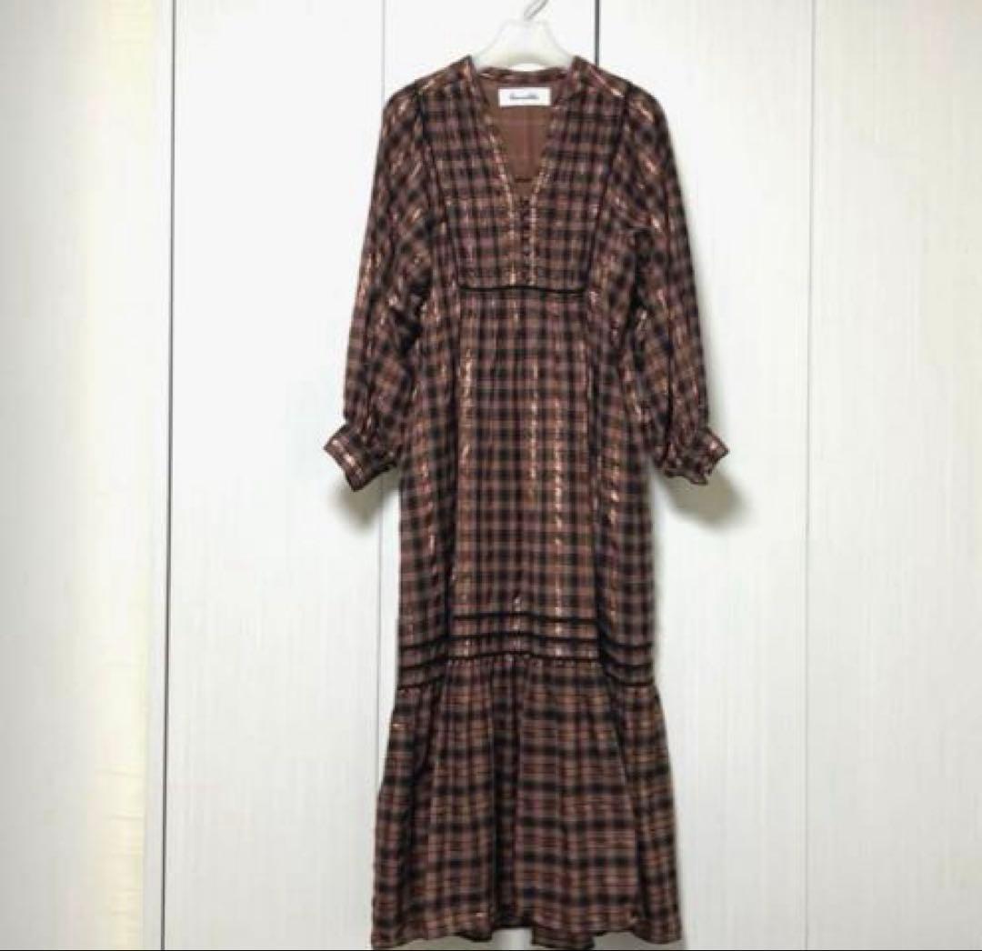 lala☆サラマリカ　コットンチェックワンピース