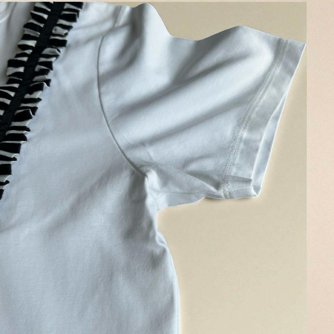 美品✨BORDERS at BALCONY サスペンダー Tシャツ 白　レア