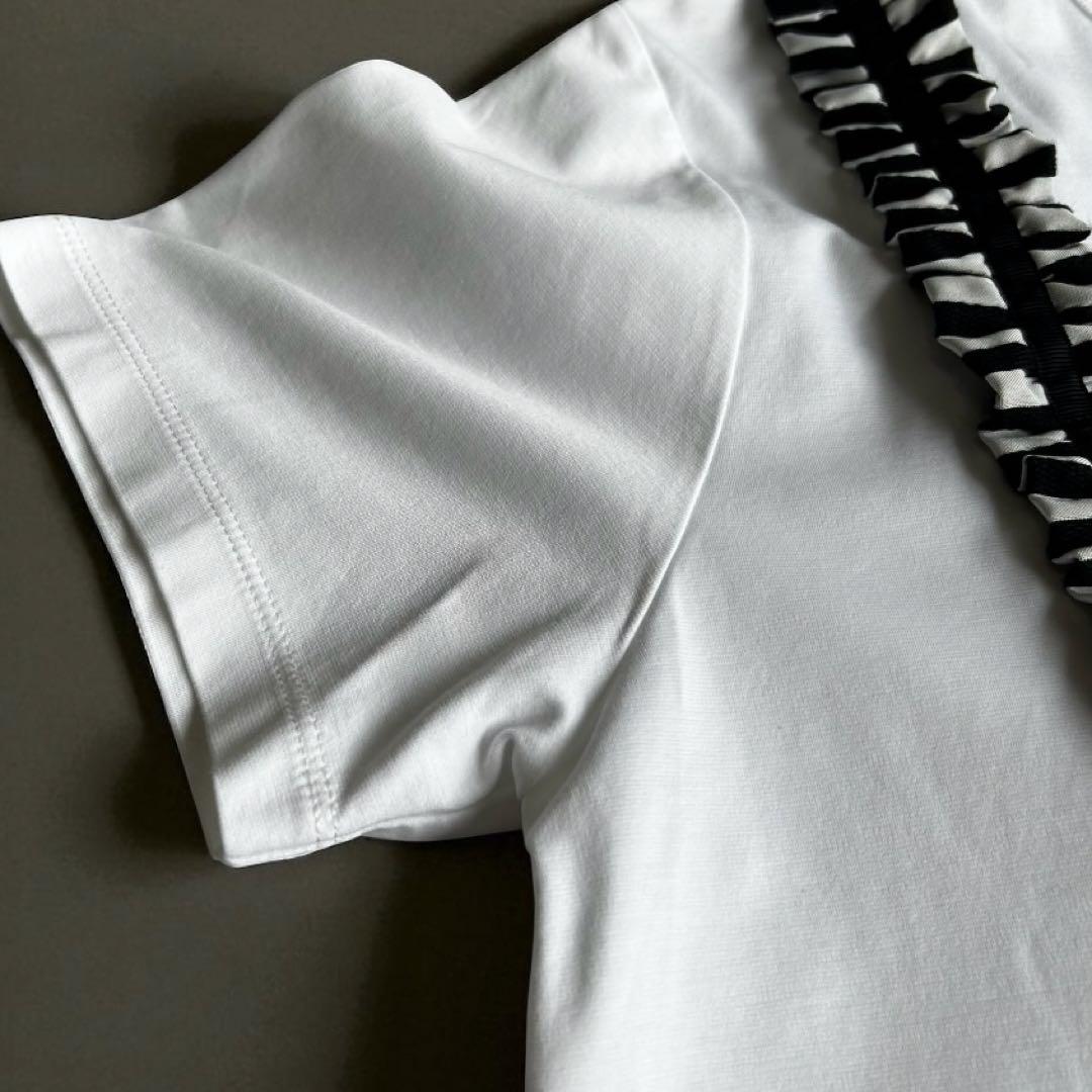 美品✨BORDERS at BALCONY サスペンダー Tシャツ 白　レア