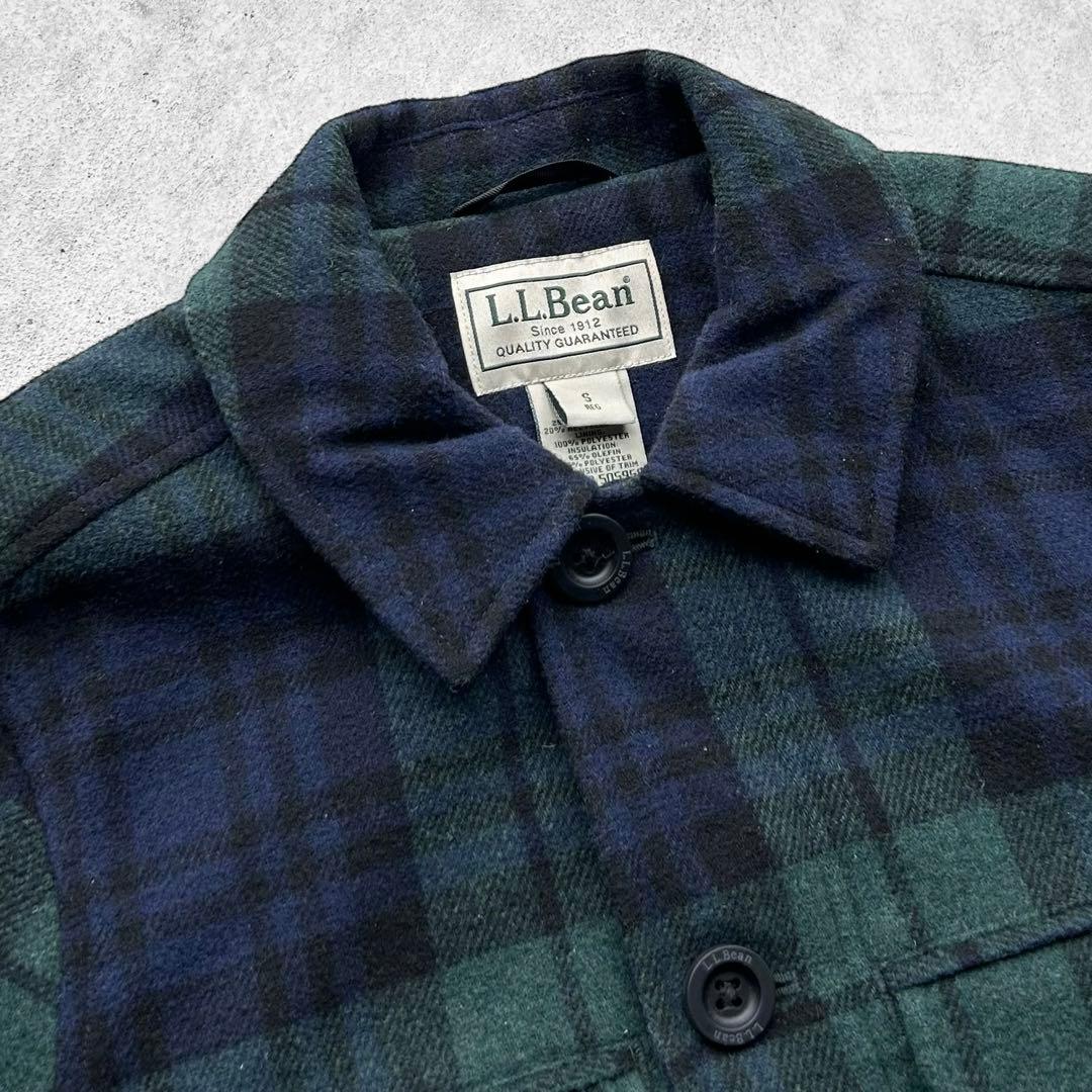 90s L.L.Bean エルエルビーン チェック柄 メルトン ウールジャケット
