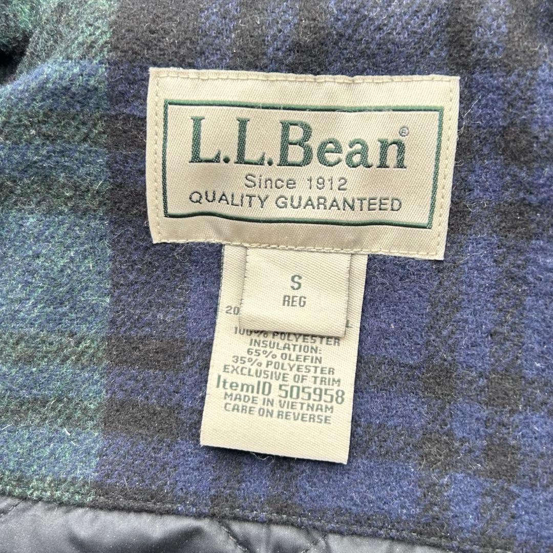 90s L.L.Bean エルエルビーン チェック柄 メルトン ウールジャケット