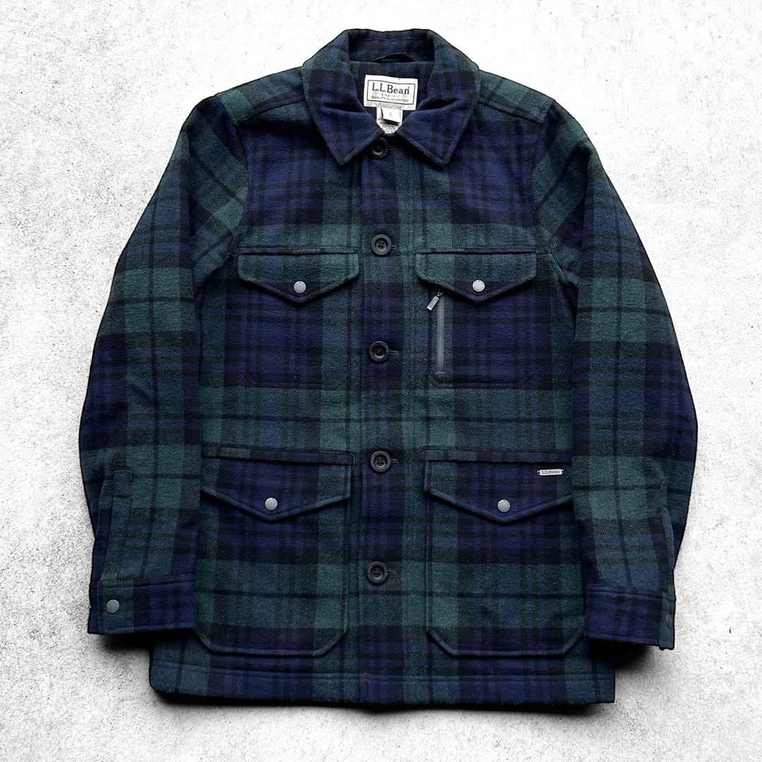 90s L.L.Bean エルエルビーン チェック柄 メルトン ウールジャケット