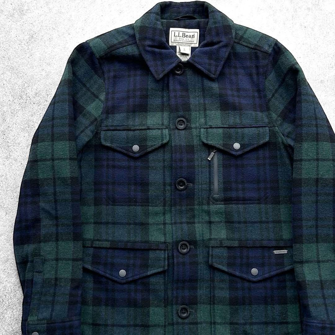 90s L.L.Bean エルエルビーン チェック柄 メルトン ウールジャケット
