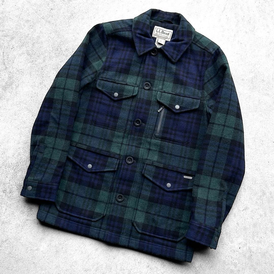 90s L.L.Bean エルエルビーン チェック柄 メルトン ウールジャケット