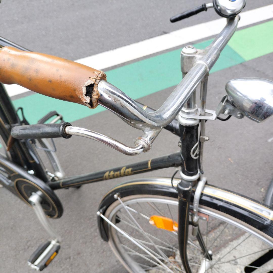 Atala 実用車　イタリア製　シティサイクル ブラック サドルバッグ付き