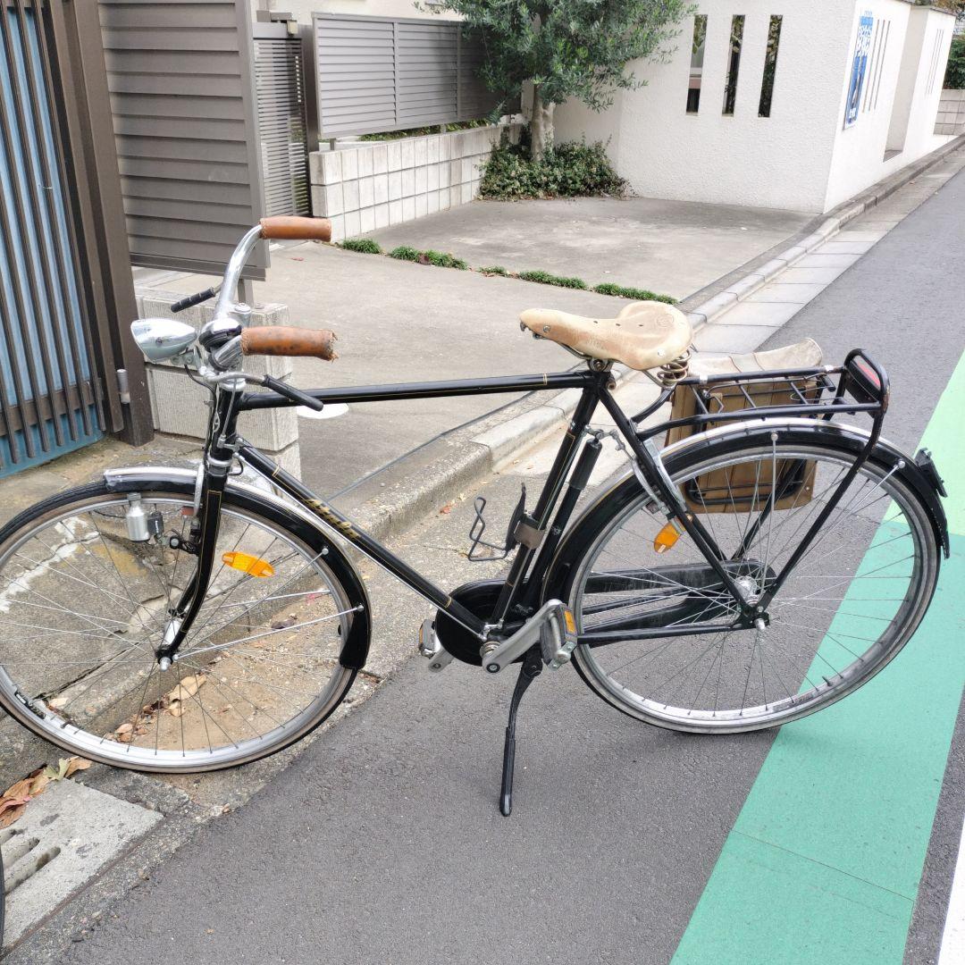 Atala 実用車　イタリア製　シティサイクル ブラック サドルバッグ付き
