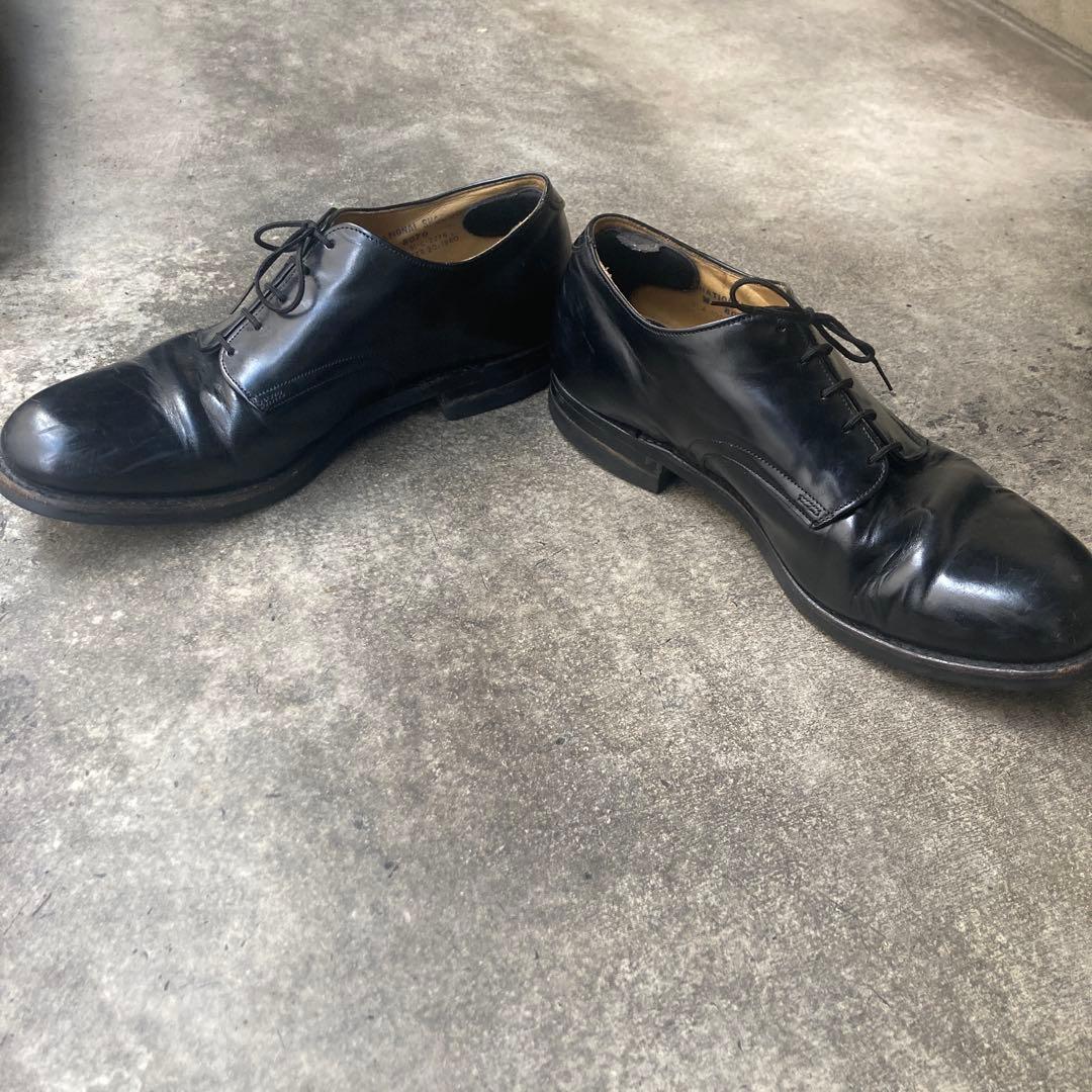 ビンテージ　80s　ミリタリー　サービスシューズ　米軍　US9　USN