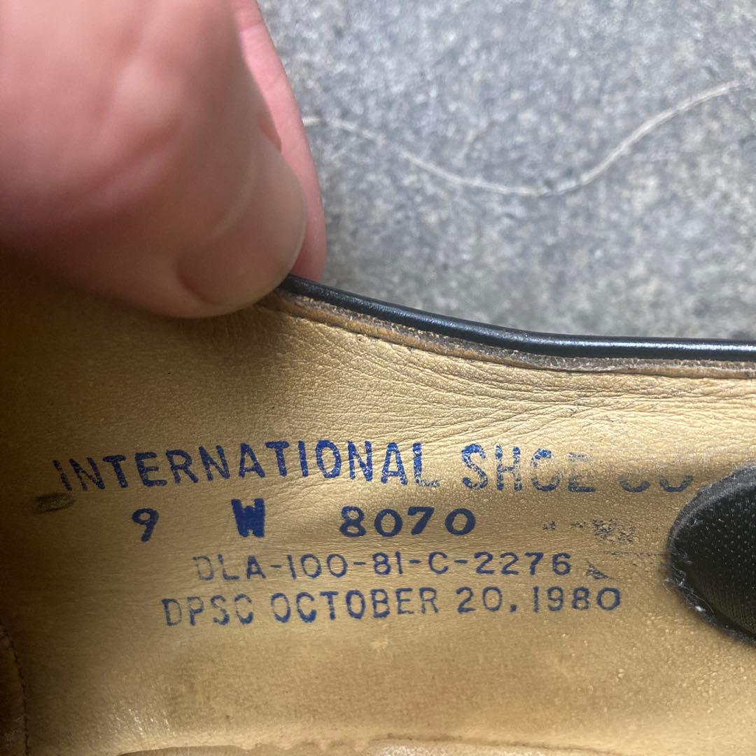ビンテージ　80s　ミリタリー　サービスシューズ　米軍　US9　USN
