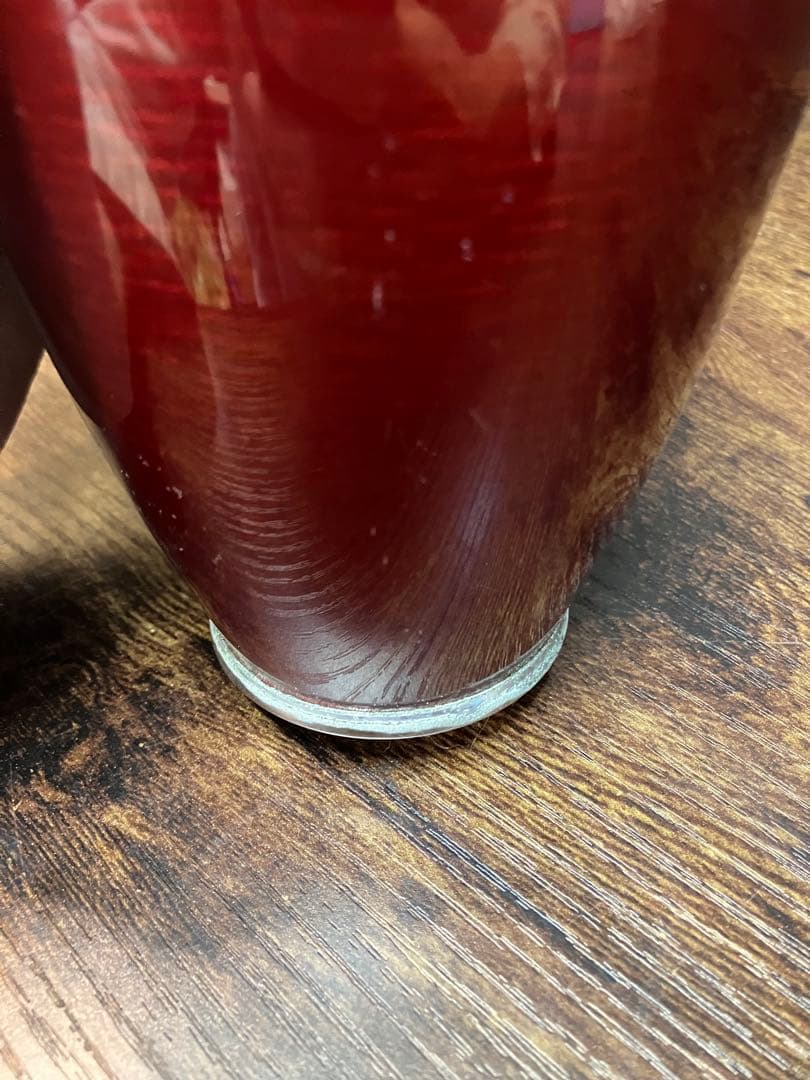 七宝焼 花瓶 菊柄 大小2個セット