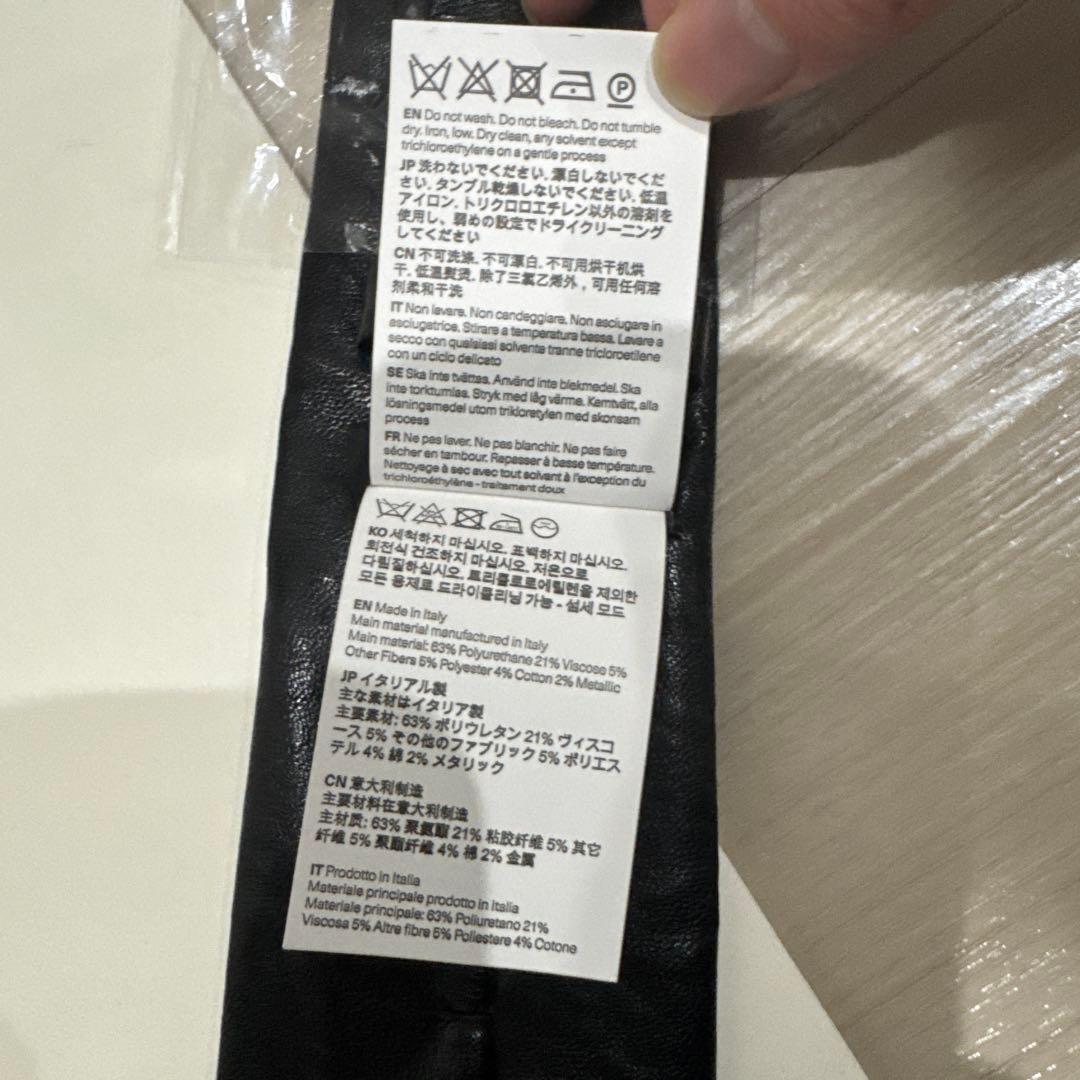 小物 OUR LEGACY TIE Black Real Fake Leather