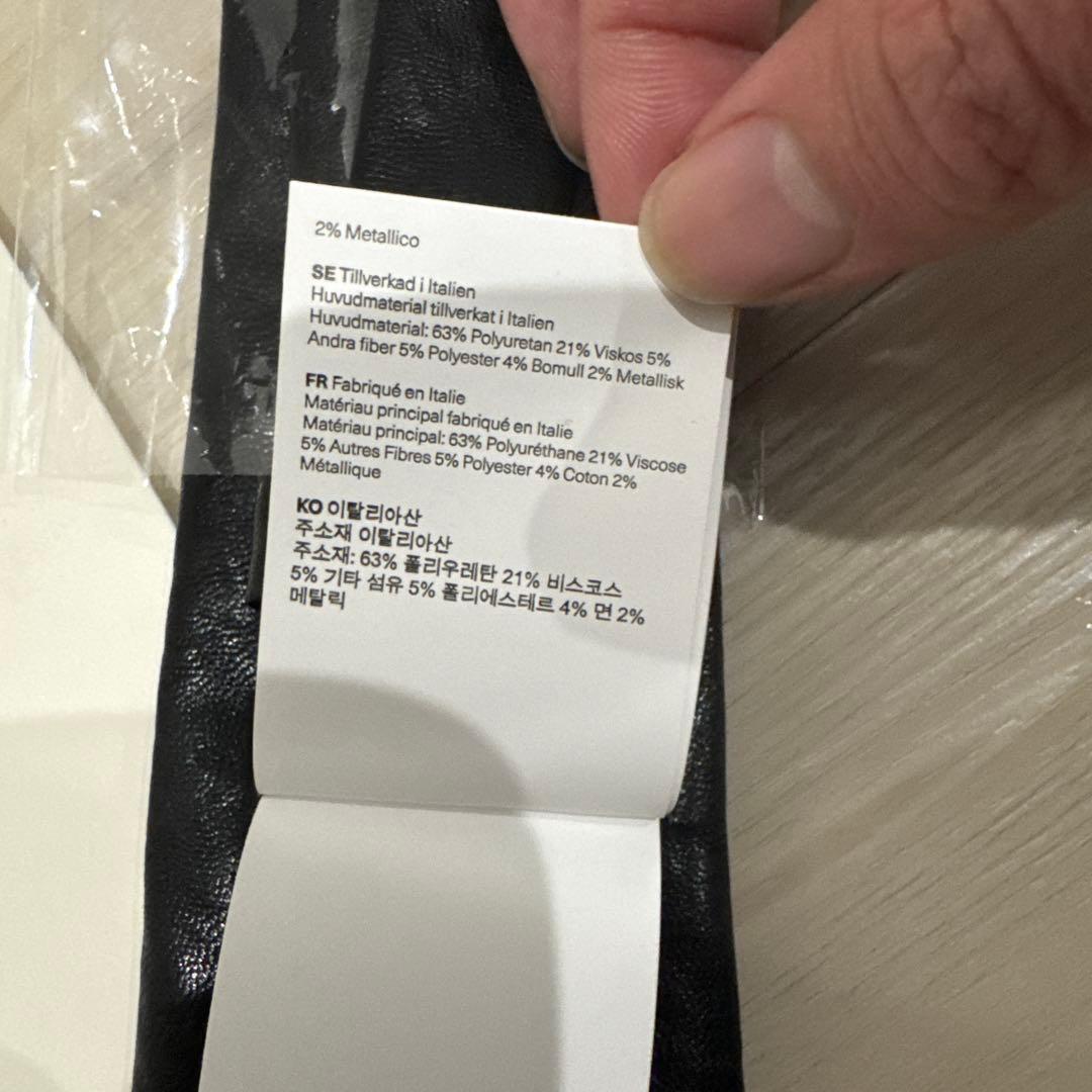 小物 OUR LEGACY TIE Black Real Fake Leather