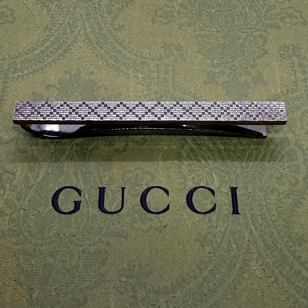 【美品】グッチ ディアマンテ ネクタイピン シルバー925 GUCCI