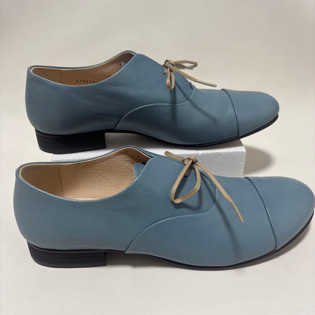 サリースコット レースアップシューズ ブルー　Lサイズ