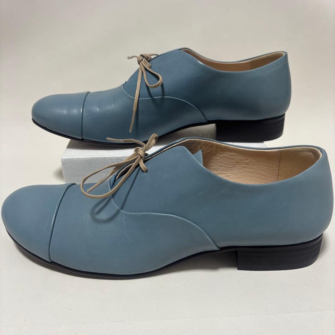サリースコット レースアップシューズ ブルー　Lサイズ