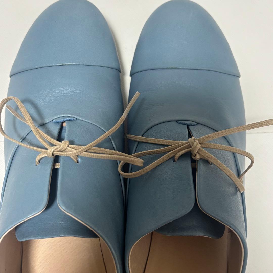 サリースコット レースアップシューズ ブルー　Lサイズ