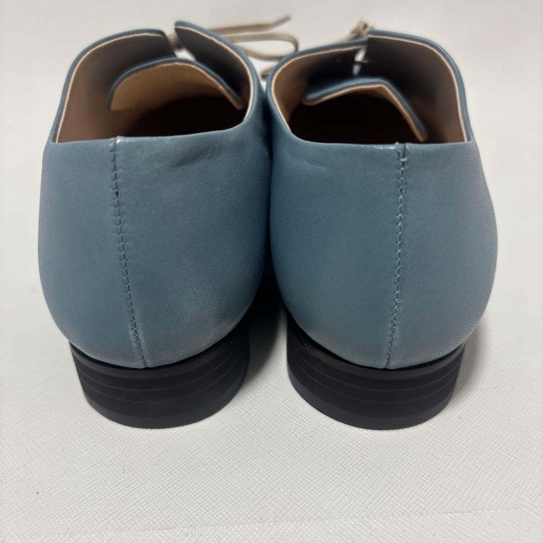 サリースコット レースアップシューズ ブルー　Lサイズ