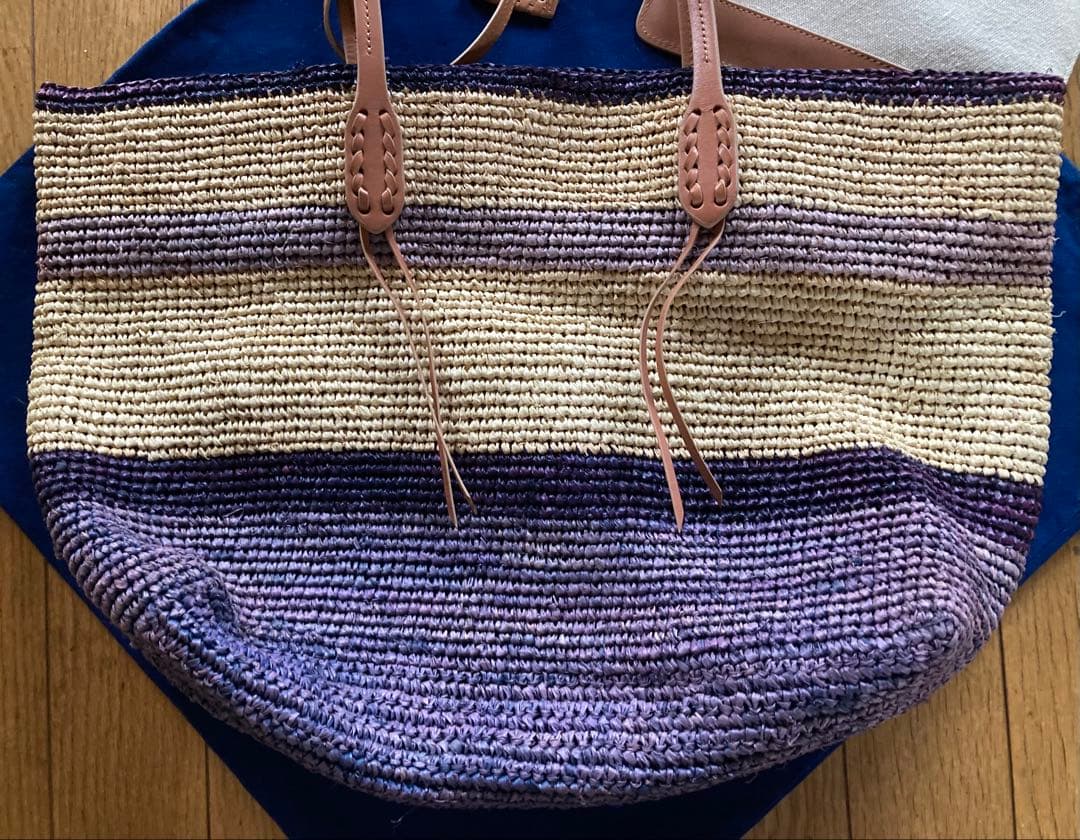 RT-60128　ポロラルフローレン　編込み かごバッグ ショップ外袋付き