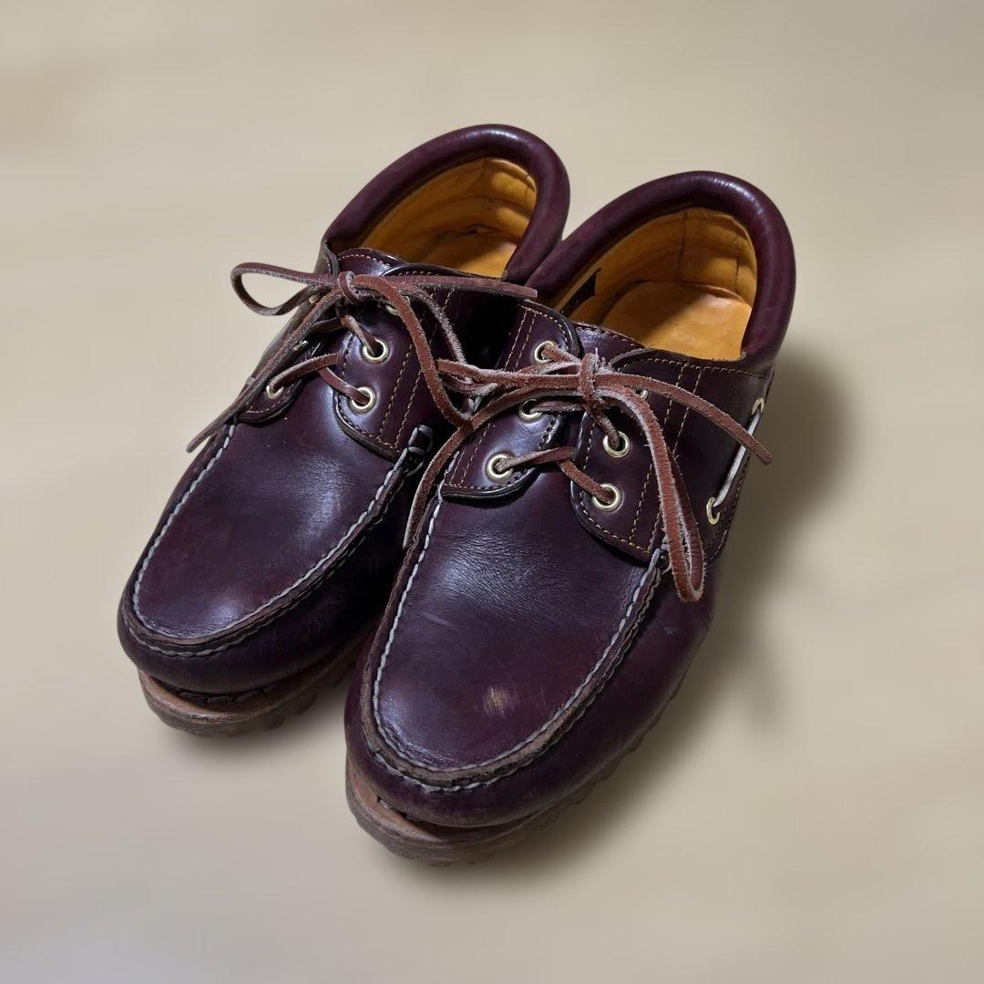Timberland 3eyeバーガンディ デッキシューズ
