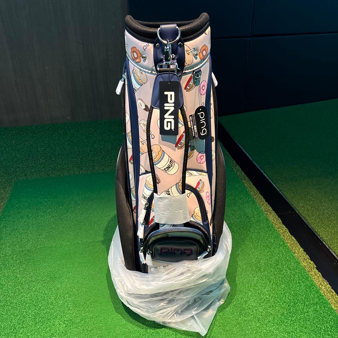 【新品未使用】PINGキャディバッグ トラベルカバーポーチネームプレート4セット