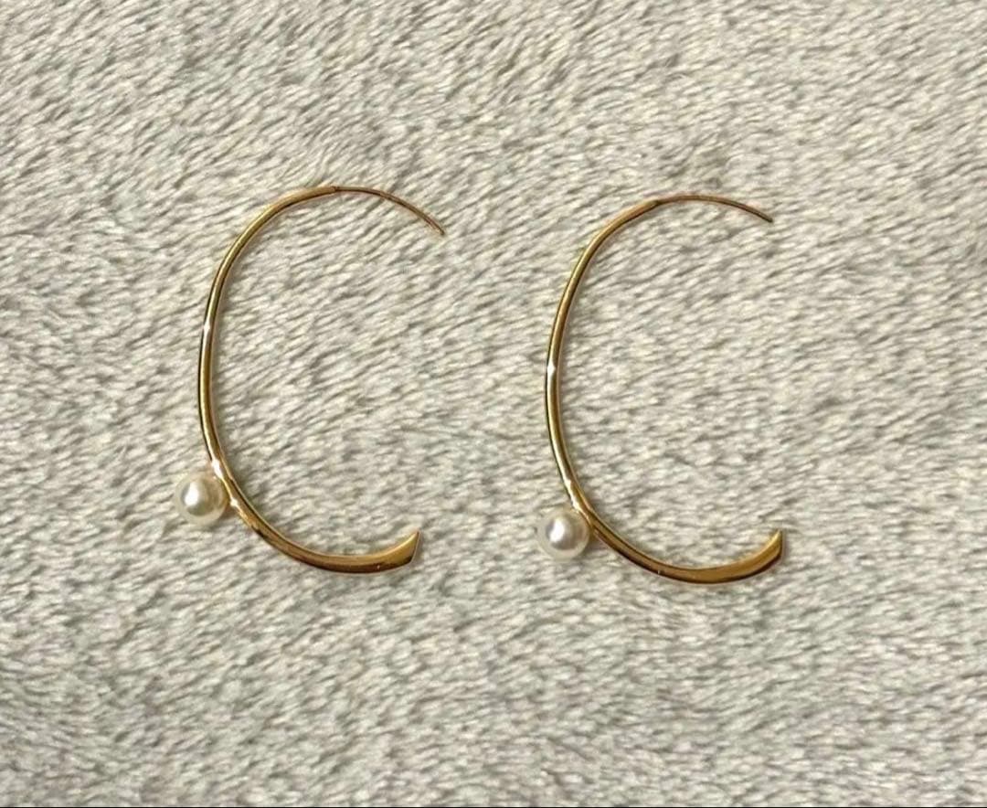 スタージュエリー　k10パールスープピアス