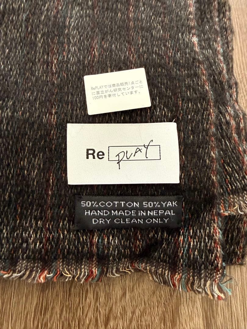 小物 RePLAY HIGH-END YAK WOOL FRINGE STOLE