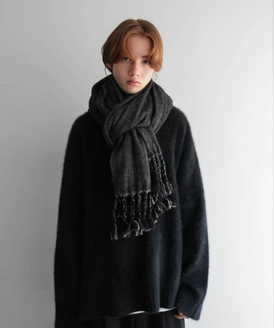 小物 RePLAY HIGH-END YAK WOOL FRINGE STOLE