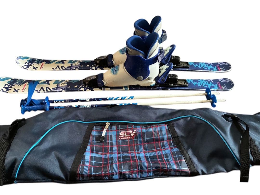 【男の子】スキー板　ストック　スキー靴 4点セット 小学生用