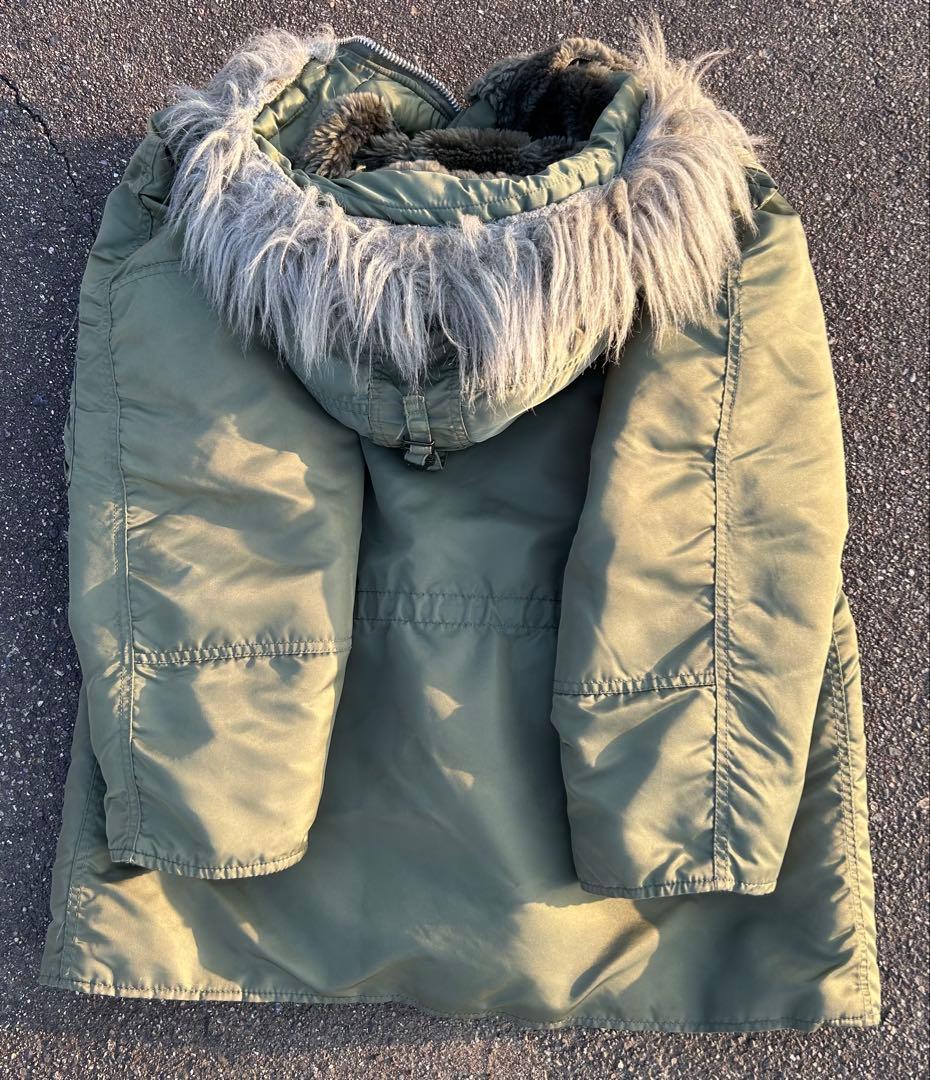 USA n-3b ALPHA アルファ　ミリタリー　カーキ メンズM