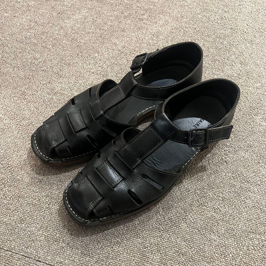 LEMAIRE ルメール レザー フィッシャーマン レザーサンダル 42