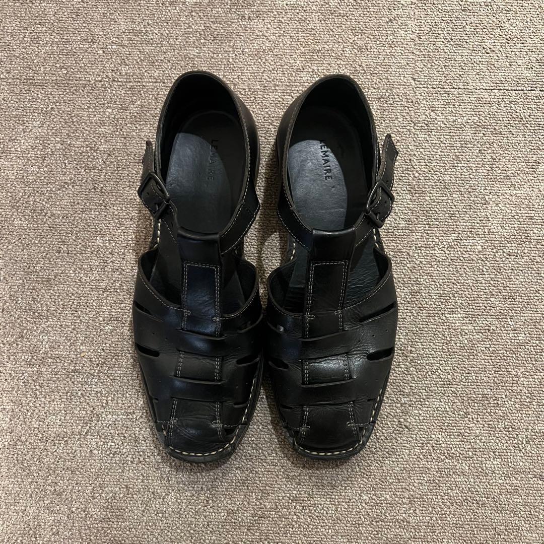LEMAIRE ルメール レザー フィッシャーマン レザーサンダル 42