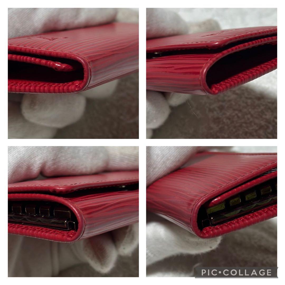 美品！ ルイヴィトン キーケース 4連 エピ レザー 赤 レッド