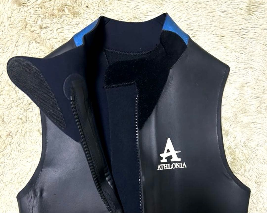 ATHLONIA ウエットスーツ 黒 トライアスロン　ロングジョン　Sサイズ